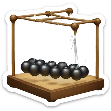 newton's cradle sticker