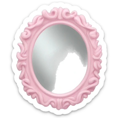 Soft pink mirror sticker