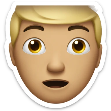 A mixture of the hourglass emoji and an moaning face sfw sticker