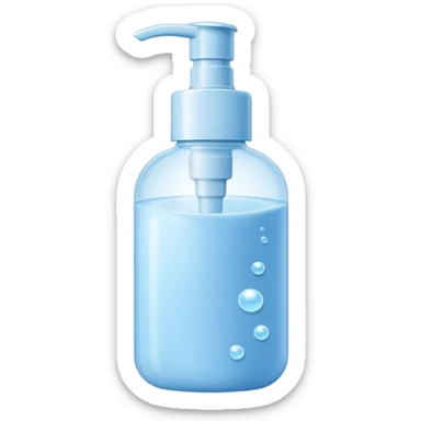 Bubble skin care product sticker