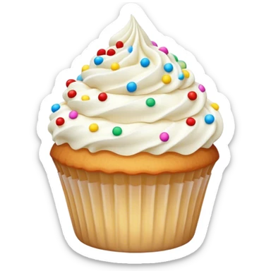 Vanilia cupcake sticker