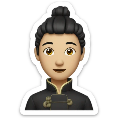 chinois noir sticker