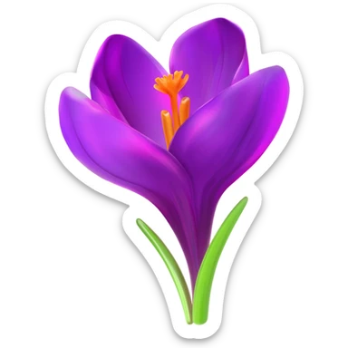 flower crocus sticker