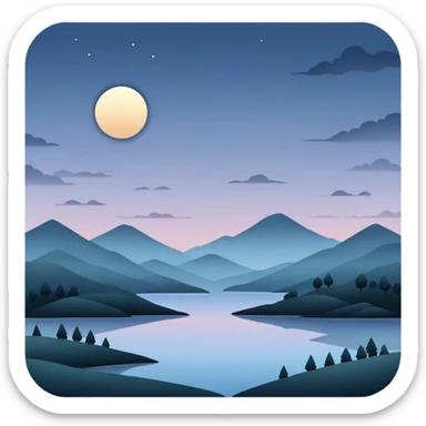 Gloomy-dusky-dull-aesthetic-scenic-Decoration sticker