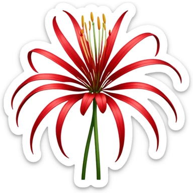 spider lily as an iPhone emoji  sticker