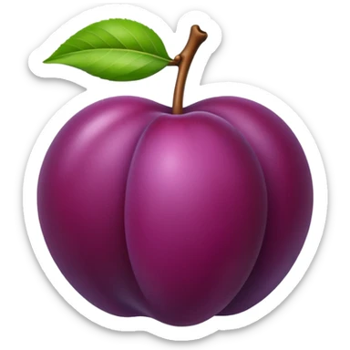 one plum sticker