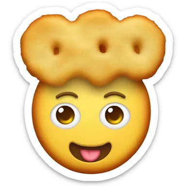 Schnitzel Pommeshaare sticker