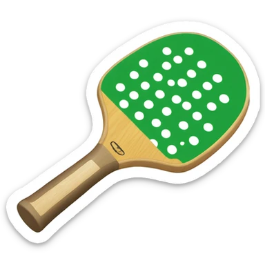 pickleball paddle and pickleball sticker