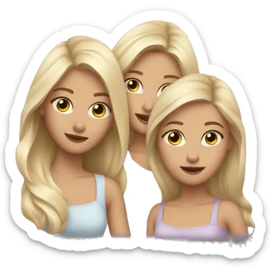 3 blonde Sisters sticker