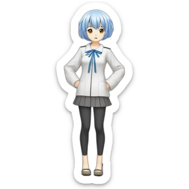 rei ayanami，full body sticker