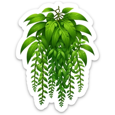 tropical jungle lianas hanging sticker