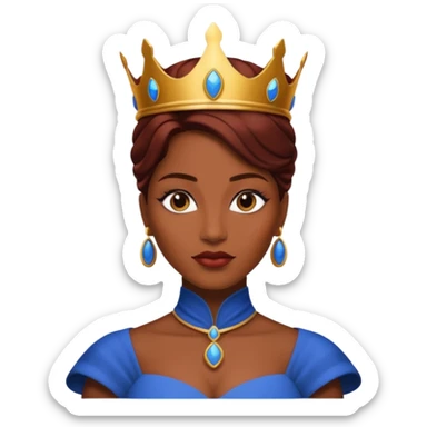 Brown hear mistique queen sticker