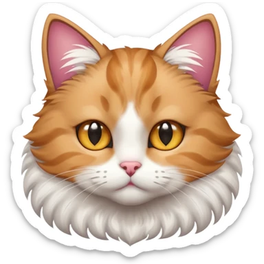 a cat with star on eyes sticker