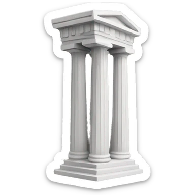 Greek column sticker
