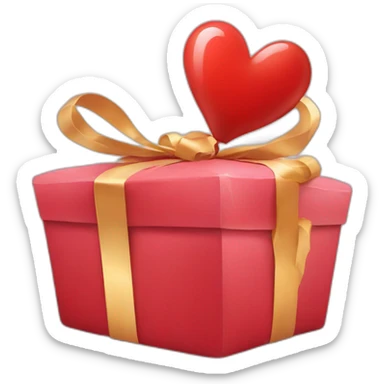 cadeau rouge anniversaire sticker