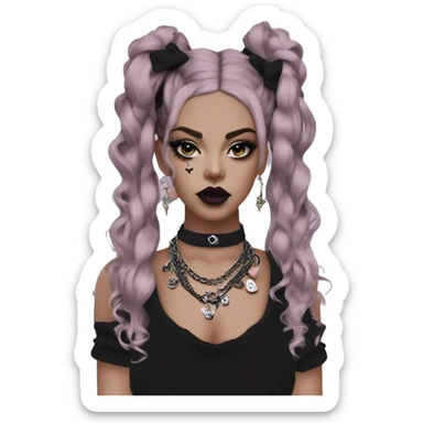 Punk  Inspiration  Design Inspiration Design Creative Design Dark Style Subculture Gothic Style y2k Lolita Lolita niche fashion brand personality accessories  fashion accessories  accessory sharing # necklace headwear hair accessories sticker