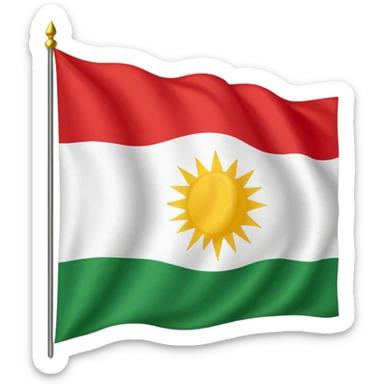 Kurdistan flag sticker