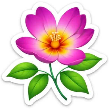 Flower sticker