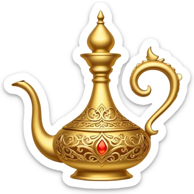 Genie lamp aladdin sticker