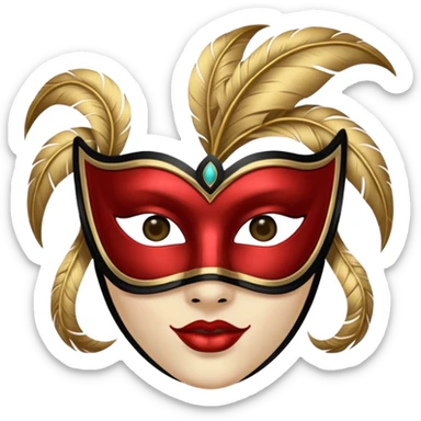 Masquerade Character sticker