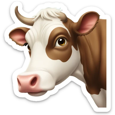 Cow with baby cow sticker