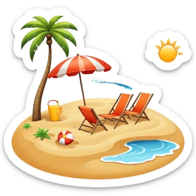 Beach sticker