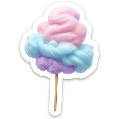 cotton candy sticker