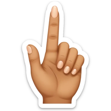 middle finger sticker