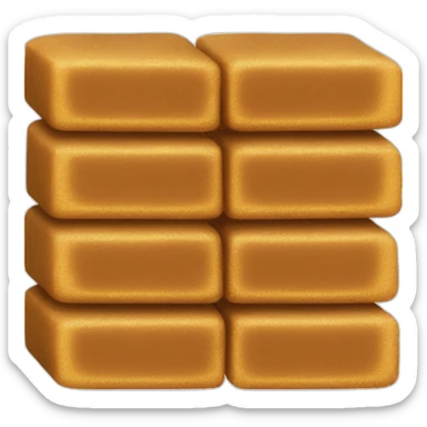brown raw sugar bars sticker