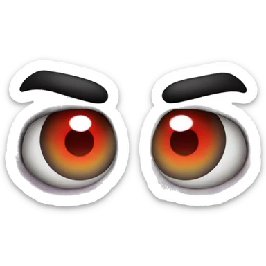 Red eyes from smoking sticker