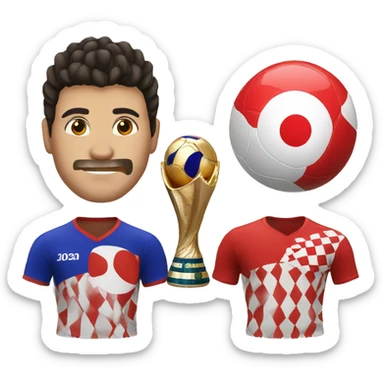 Japan vs Croatia and Japan win  sticker