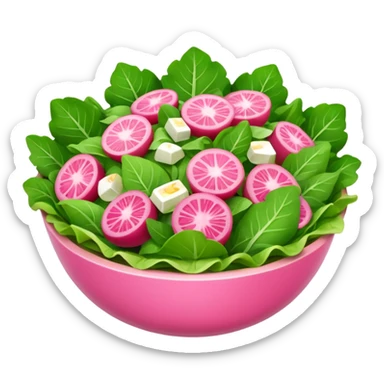 Salad pink sticker
