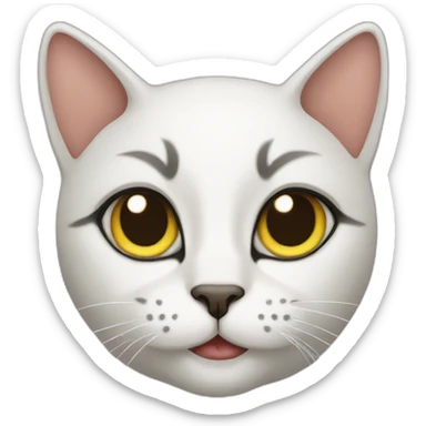 A cat muslim sticker