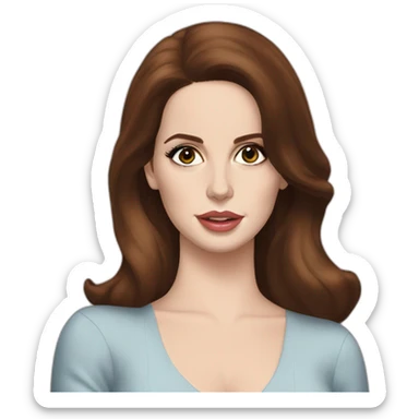 lana del rey being drunk sticker