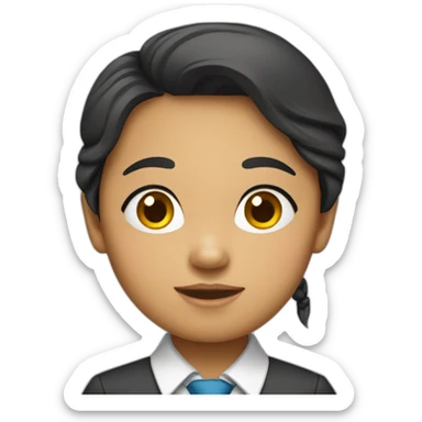 filipino girl wearing tie sticker