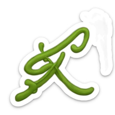 Caligrafía en asturias sticker