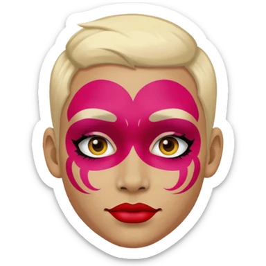 cara pintada murga sticker