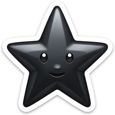 Сделай пожалуйста эмодзи надпись black star service sticker