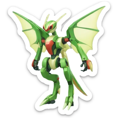 Mechanical Flygon-dragon-Bisharp-Medabot-Mecha full body sticker