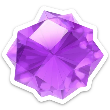 Purple gems sticker