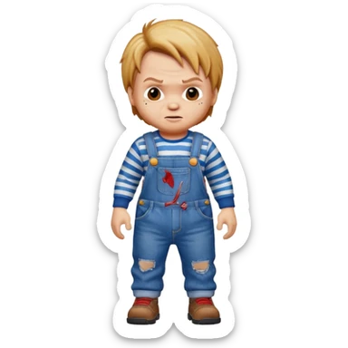 chucky corriendo sticker