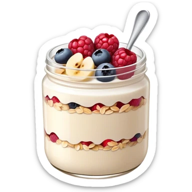 Overnight oats sticker