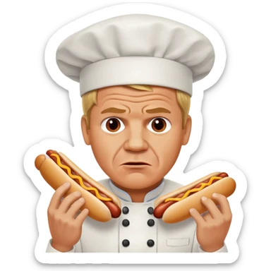 gordon ramsay eat a hotdog, ảngy sticker