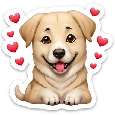 Anatolian shepherd happy Valentine’s Day sticker
