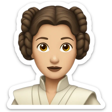 Leia from starwars sticker
