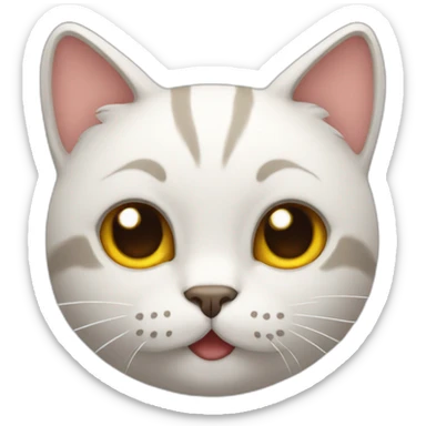 emoji cat hear sticker