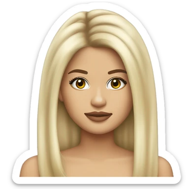 Selena Gomez blonde  sticker