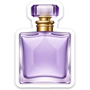 Perfume Bottle in square shape size – Soft Lilac, the width and height of perfume bottle must be equal in size sticker