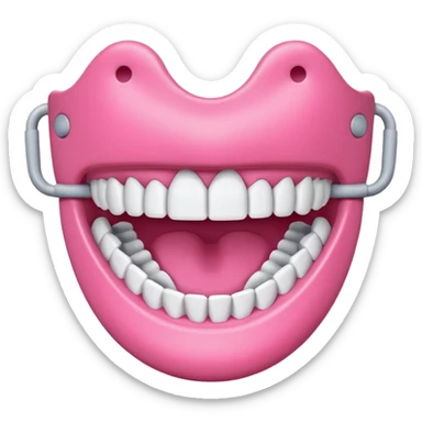 Pink Mouth guard sticker