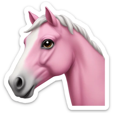 Horse in pink whit a Horn  sticker